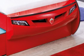 CARBED Кровать-машина Coupe с выдвижной кроватью Red 20.03.1306.00 в Алейске - alejsk.katalogmebeli.com | фото 2