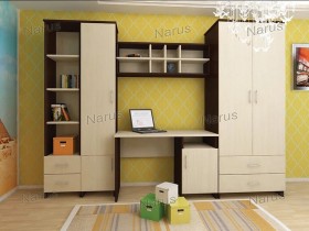 Детская Студент Комплект мебели (Дуб сонома/Белый) в Алейске - alejsk.katalogmebeli.com | фото