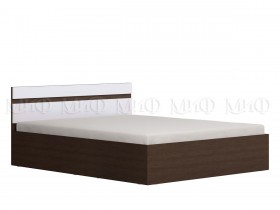 Ким кровать 1,4 (Венге/белый глянец) в Алейске - alejsk.katalogmebeli.com | фото 1