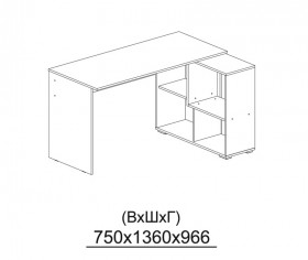 Компьютерный стол угловой СКМУ-4 белый в Алейске - alejsk.katalogmebeli.com | фото 3