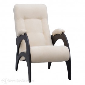 Кресло для отдыха Неаполь Модель 9 без лозы (Венге-эмаль/Ткань Ваниль Verona Vanilla) в Алейске - alejsk.katalogmebeli.com | фото