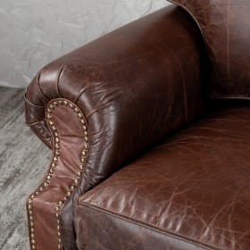 Кресло кожаное Лофт Аристократ (ширина 1100 мм) в Алейске - alejsk.katalogmebeli.com | фото 5