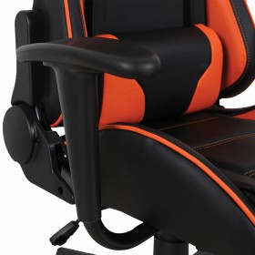 Кресло компьютерное BRABIX GT Racer GM-100 (черный, оранжевый) в Алейске - alejsk.katalogmebeli.com | фото 3