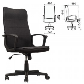 Кресло офисное BRABIX Delta EX-520 (черный) в Алейске - alejsk.katalogmebeli.com | фото 1