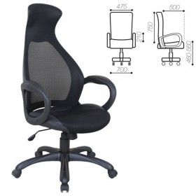 Кресло офисное BRABIX Genesis EX-517 (черное) в Алейске - alejsk.katalogmebeli.com | фото
