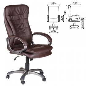 Кресло офисное BRABIX Omega EX-589 (коричневое) в Алейске - alejsk.katalogmebeli.com | фото