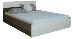 Кровать 1,4м Юнона с настилом (Венге / Дуб) в Алейске - alejsk.katalogmebeli.com | фото 2