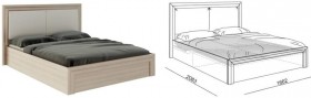 Кровать 1,6 Глэдис (М32) с подъемным механизмом Распродажа в Алейске - alejsk.katalogmebeli.com | фото 2