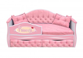 Кровать 160 серии Иллюзия 2 ящика 15 Бледно-розовый (подушки) в Алейске - alejsk.katalogmebeli.com | фото
