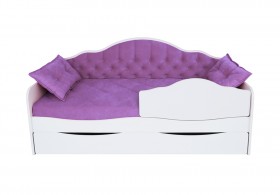Кровать 170 серии Иллюзия Лайт 1 ящик 32 Фиолетовый (подушки) в Алейске - alejsk.katalogmebeli.com | фото