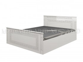 Кровать Афина-1 1,4 м (Белый/Белый глянец) в Алейске - alejsk.katalogmebeli.com | фото