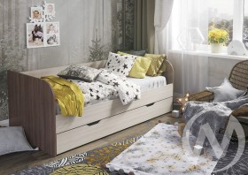 Кровать детская Балли 2-х уровневая (шимо темный/шимо светлый) в Алейске - alejsk.katalogmebeli.com | фото