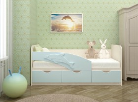 Кровать детская 1,6м Дельфин (Розовый металлик) в Алейске - alejsk.katalogmebeli.com | фото