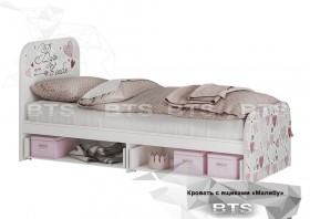 Кровать детская с ящиками КР-10 Малибу в Алейске - alejsk.katalogmebeli.com | фото 2