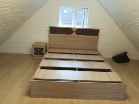 Кровать Николь 1.6 (Венге/Лиственница светлая) в Алейске - alejsk.katalogmebeli.com | фото 2