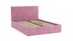 Кровать Гамма ш. 1400 (с основанием для хранения) (велюр тенерифе розовый) в Алейске - alejsk.katalogmebeli.com | фото 2