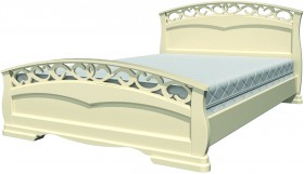 Кровать Грация-1 из массива сосны 1600*2000 Белый античный в Алейске - alejsk.katalogmebeli.com | фото 20