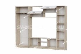 Мебель для гостиной МГС 3 Исполнение 1 Дуб Сонома / Белый в Алейске - alejsk.katalogmebeli.com | фото 3