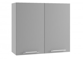 Монца ВП 800 шкаф верхний высокий (Белый софт/корпус Серый) в Алейске - alejsk.katalogmebeli.com | фото