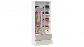 Шкаф для одежды комбинированный «Сканди» Дуб Гарден/Белый/Глиняный серый в Алейске - alejsk.katalogmebeli.com | фото 3