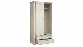 Шкаф для одежды "Сохо" (бетон пайн белый/2 ящика/зеркало) в Алейске - alejsk.katalogmebeli.com | фото 3