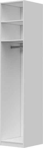 Шкаф ШР-1 зеркало, левый, Вива (Белый/Белый глянец/Платина) в Алейске - alejsk.katalogmebeli.com | фото 3