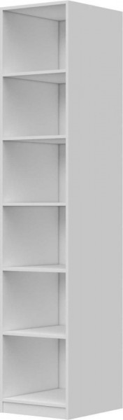 Шкаф ШР-1 зеркало, правый, Вива (Белый/Белый глянец/Платина) в Алейске - alejsk.katalogmebeli.com | фото 3