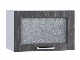 Шкаф верхний горизонтальный со стеклом 500, ШВГС 500 (Клен серый/корпус белый) в Алейске - alejsk.katalogmebeli.com | фото