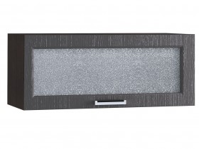 Шкаф верхний горизонтальный со стеклом 800, ШВГС 800 (Клен серый/корпус венге) в Алейске - alejsk.katalogmebeli.com | фото