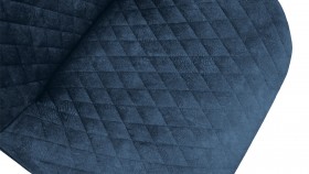 Стул «Оливер» К3 Черный/Микровелюр Wellmart Blue в Алейске - alejsk.katalogmebeli.com | фото 3
