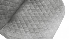 Стул «Оливер» К3 Черный/Микровелюр Wellmart Silver в Алейске - alejsk.katalogmebeli.com | фото 3